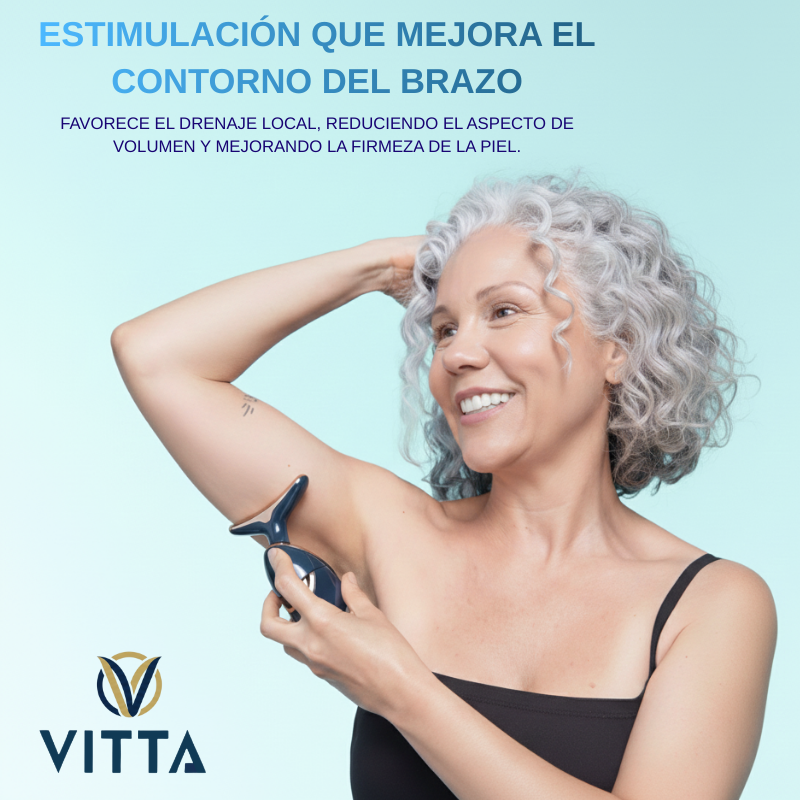Vitta™ Masajeador Facial 3 en 1 [Firmeza y Activación Muscular]
