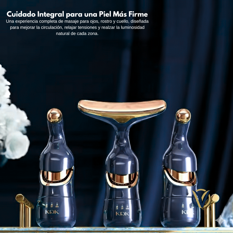 Vitta™ Masajeador Facial 3 en 1 [Firmeza y Activación Muscular]